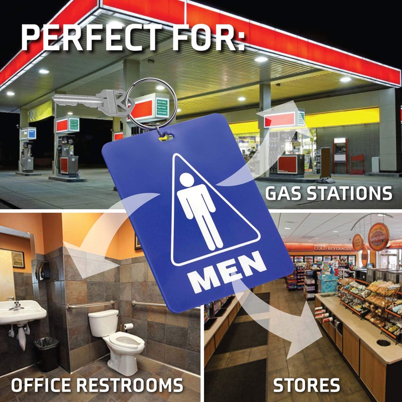 Lucky Line 53100 Men's Restroom Tag, Royal Blue, 10 Count (Pack of 1) - Image 3